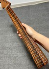 Stainless Reverse Rosewood 22fret Diy Roasted Flame Maple Electric Guitar Neck