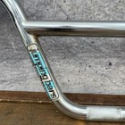 Vintage Hoffman Jumping Bars Bmx Handlebar Old Mid School Bar Silver Steel