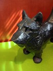 Vintage  Cast Iron Standing Black Scottish Scottie Terrier Dog Doorstop