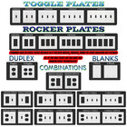 Art Nouveau Vine-stained Glass Design Light Switch Plate Outlet Cover Home Decor