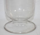 Large 14  Antique Apothecary Glass Inverted Globe Specimen Jar