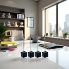 4pcs Silver Memo Clip Holders Stand With Alligator Clasp Pictures Card Paper   