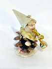 Vintage Pine Cone Putz Elf Pixie Gnome Christmas Ornament Japan 3 