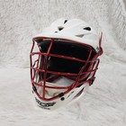 Excellent Condition    Cascade R   Lacrosse Helmet   Rm Osfm   White red   Lax