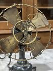 Antique Westinghouse Brass 4-blade 98926 A 9    Desktop Fan Works 3 Speed