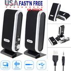New Pc Computer Speakers 2 0 Stereo Usb 3 5 Mm Jack Desktop Laptop Clear Sound
