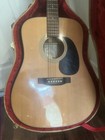 Recording King Rd-10 Solid Dreadnought Acoustic Guitar W  Hard Case Clean