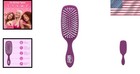 Hair Brush  Purple Frost  Boar Bristles  Detangling  Shine Enhancing  All Hair