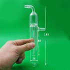 Glass Oil Bubbler For Laboratory Glassware Leakproof Type Liquid Sealing Tube