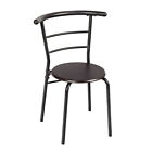 3-piece Metal Wood Dining Set Indoor      Storage 1 Table 2 Chairs Solid Print Us