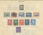 Bolivia Small Mh used Lot On Album Pages 1901-1919   970 