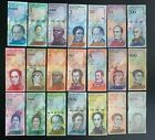 21 Pcs Animal Banknotes Lot  Venezuela Paper Money Currency Set  Venezuelan Bill