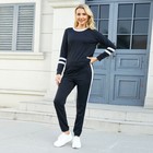 2pcs Women Casual Tracksuit Hoodie Sweatshirt Tops Pants Set Sports Sweat Suit