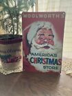 Vintage 1950   s Woolworth   s 5 And Dime Store 9x12 Sign Christmas Santa