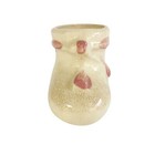 Vintage Ceramic Baby Shoe Pink   White Planter Small Art Pottery Nursery Decor