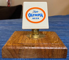 Vtg Light Olympia Wa Beer Tap Handle Pull Topper Wood Mounted Bar Decor 49b