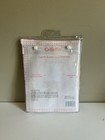 Cutie Pie Vtg Best Friends Pink White 100  Cotton Baby Blanket Flannel Bear Nos