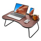 Laptop Lap Desk Stand Foldable Bed Table Notebook Tray Cup Slot Sofa Adjustable