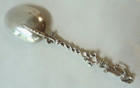 Dutch Sterling Silver Tablespoon  Figure On Handle  Amsterdam  Q Date Letter