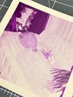 1960s Post Mortem Dead Woman Casket Coffin Funeral Death Vtg Snapshot Photo
