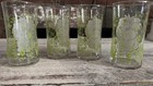 Set Of 4 Old English Sheepdog Glass Drinking Tumblers Dog Breed Design