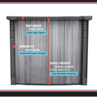 Bora Bora 52  Wall Above Ground Swimming Pool W  Liner   Skimmer - Choose Size