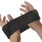 Sports Terry Cloth Stretch Headband  Sweat Band  Sweatband Large Size - Black