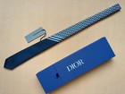 Dior Cd Diamond Monogram Silk Tie Black Made In Italy 2 75 Widest
