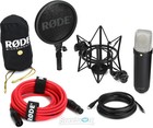 Rode Nt1 5th Generation Condenser Microphone With Sm6 Shockmount And Pop Filter