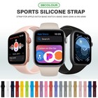 Silicone Band Strap For Apple Watch Series 1 2 3 4 5 6 se Sports 38 40 42 44mm