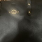 Coach City Tote Signature Leather Tote - Brown black