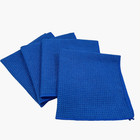 10 Pack Of Microfiber Waffle Cleaning Cloths - 16 X 16 Lint Free Brown 400 Gsm