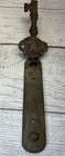 Vintage Ornate Key   Keyhole Door Knocker Cast Iron Heavy Duty Brown 7 5   