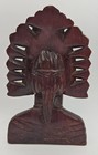 Polynesian Folk Art Wood Hand Carved Bali Bust Sculpture