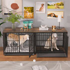 Large Dog Crate Kennel Heavy Duty Pet Cage Furniture With Tray Spacious Interior