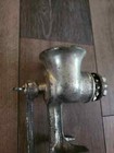Vintage No  2 Food Meat Grinder With Hand Crank  Table Mount Made In Usa