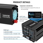 3000 Watt 6000w Pure Sine Wave Inverter Dc 12v To Ac 110v Wireless Lcd Remote
