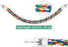 Colorful Bird Rope Perch Stand  Birdcage Swing Spiral Toys  Bird Climbing