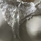 Antique  Victorian Collar French Silk Pale Robin Egg Blue Ribbon Wear