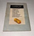 Vintage 1950 Kodak Tourist Camera Manual Only Instructions