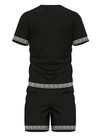 Men 2-piece Set Summer Outfit Short Sleeve Sweatshirt T Shirts And Shorts Suits