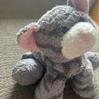 Vintage Russ Berrie Luv Pets Tabbies Gray Cat Plush 5    Striped Beanie