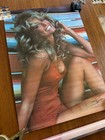 Beautiful 1976 Original Farrah Fawcett Poster Vintage Charlie s Angels 28x20