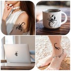 8 Sheets Black Scorpion Temporary Tattoos Animal Birthday Party Decorations Supp