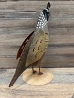 Quail Metal Figurine 7 5  X 5 