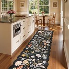3x12ft Long Hallway Runner Rug - Non Slip Washable Floral Floor Runner For Ki   