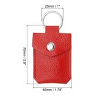 Patikil Leather Key Fob  Genuine Leather Keys Cover Portable Key Rings Air Tag H