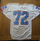 Houston Oilers  Worn Nfl Football Jersey 1992 Willis Peguese