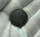 1864 New Brunswick Canada One 1 Cent Victoria Actual Coin M404