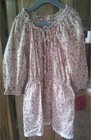 Zimmermann Kids Cream Paisley Floral Long Sleeve Peasant Dress Size 10